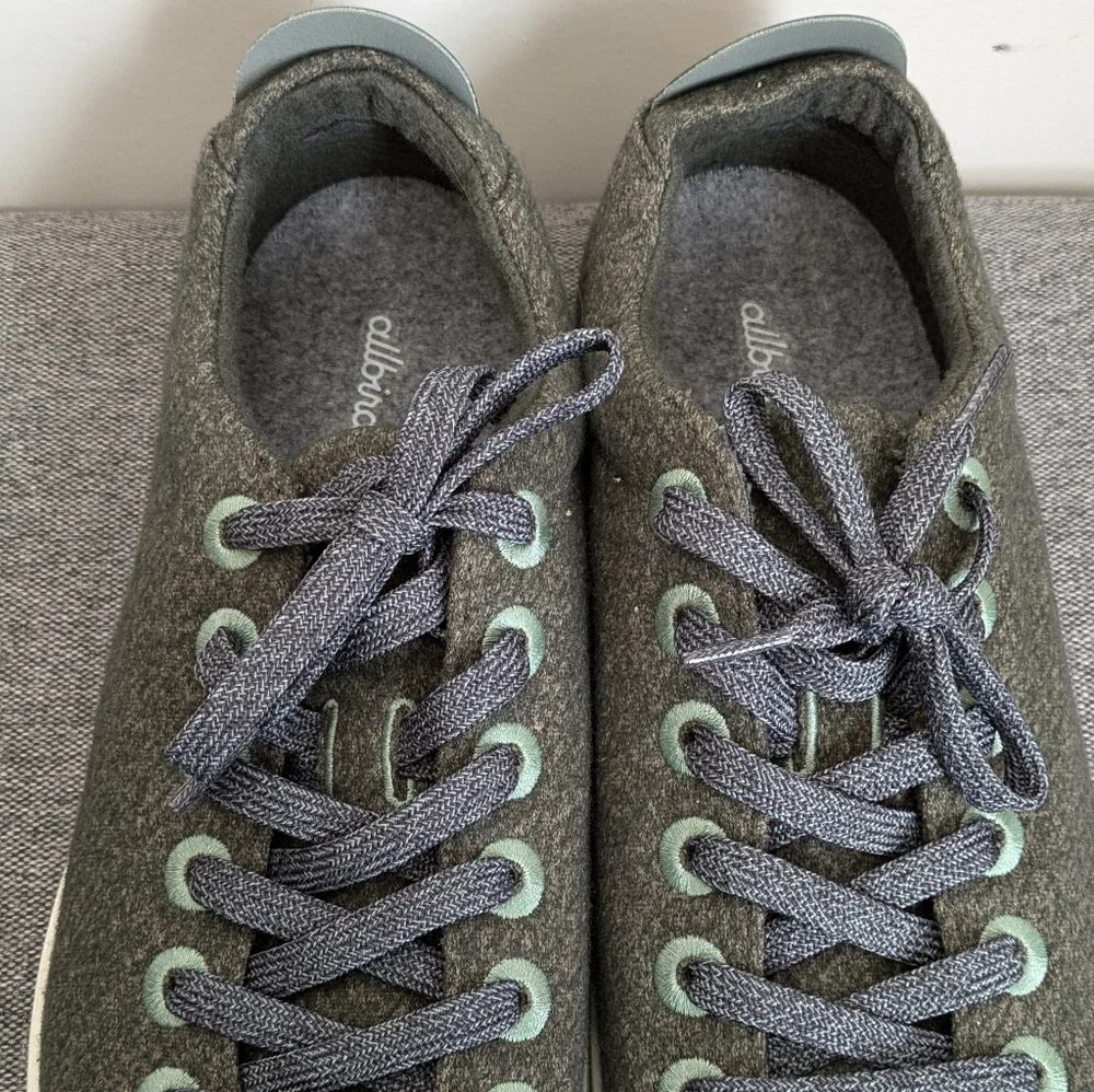 AllBirds Gray White Piper Merino Wool Women's Size 11 Sneakers Shoes - Picture 12 of 16